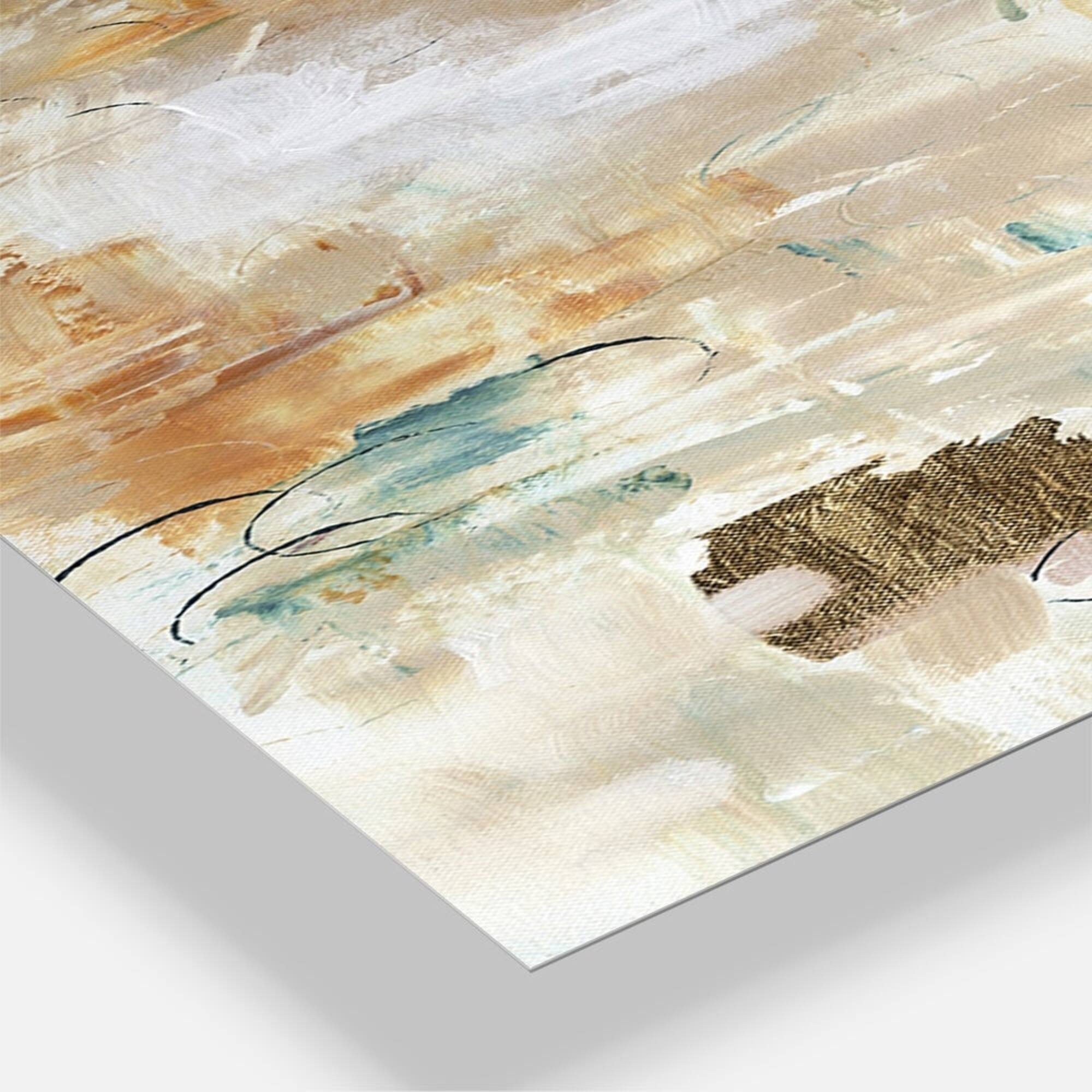 Designart Gilded Daydreams Oversized Multipanel Wall Clock